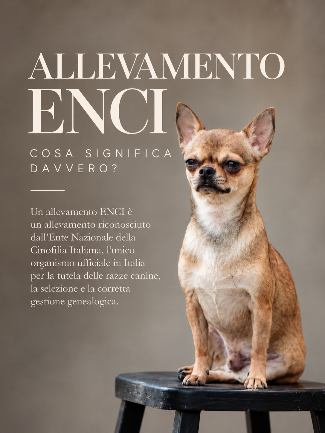 Documenti e accessori per informarsi sugli allevamenti Chihuahua ENCI prima di scegliere