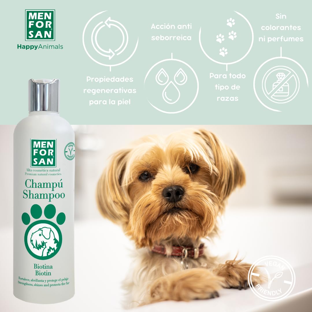 Menforsan Shampoo alla Biotina per Cani 300 ml – Rigenerante e Anticaduta - immagine 3