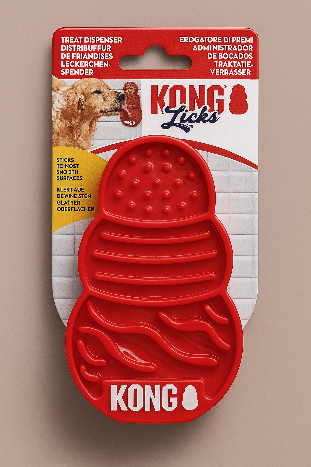 Kit gioco lick mat Kong - tappetino leccabile per cani - immagine 2
