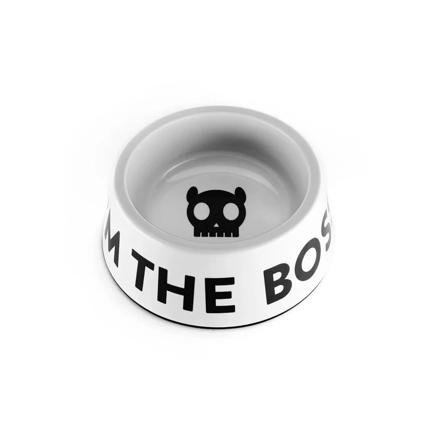 Zee.Dog Ciotola “I’m The Boss” Bianca – Melammina Antibatterica per Cani