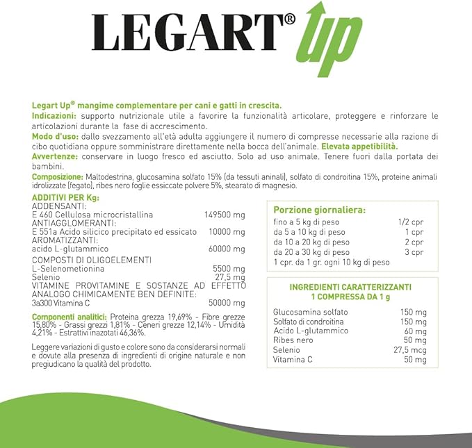 Legart Up 30 Compresse – Supporto Articolare per Cani e Cuccioli - immagine 4