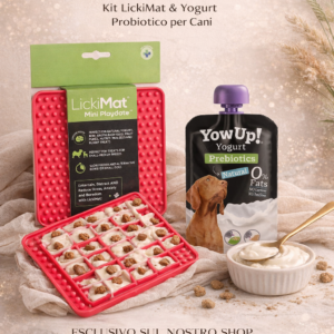 Delicious Kit – Licki Mat & Yogurt Probiotico per Cani di Piccola Taglia