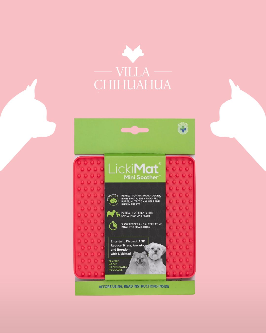 LickiMat® Mini Playdate™ – Tappetino Leccabile Calmante per Cuccioli e Cani di Piccola Taglia
