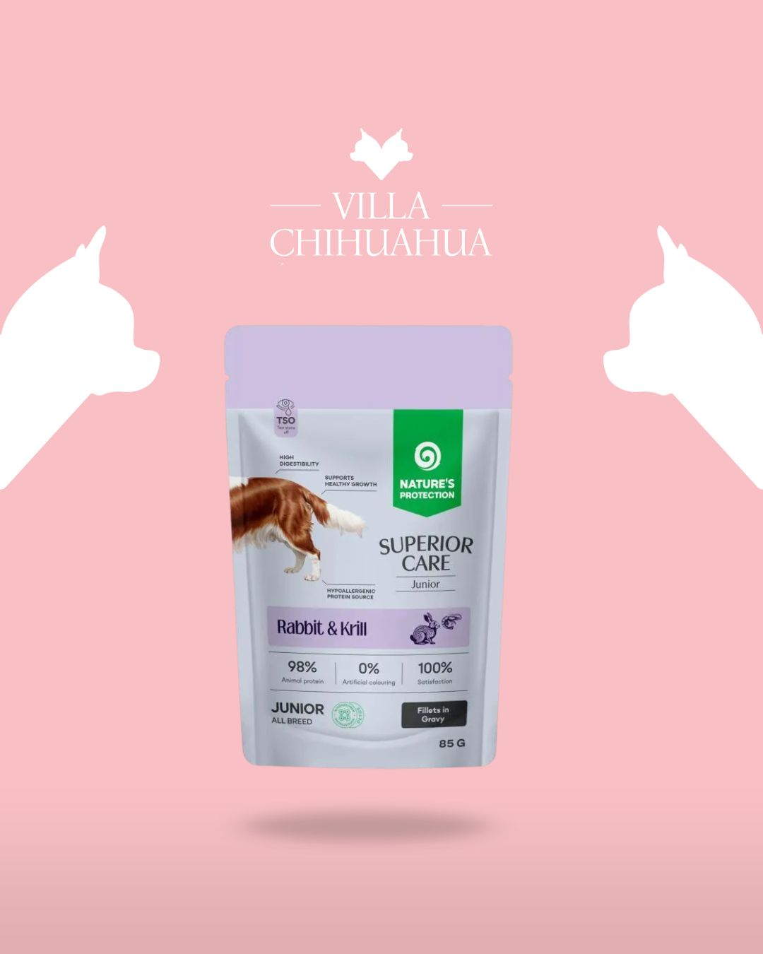 cibo umido grain free per cani giovani con coniglio e krill