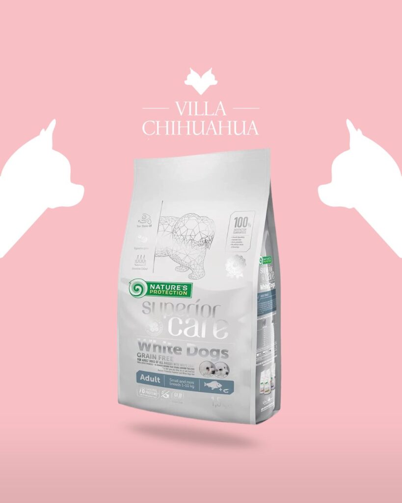 cibo secco grain free per cani adulti taglia piccola e mini al pesce bianco 1,5 kg