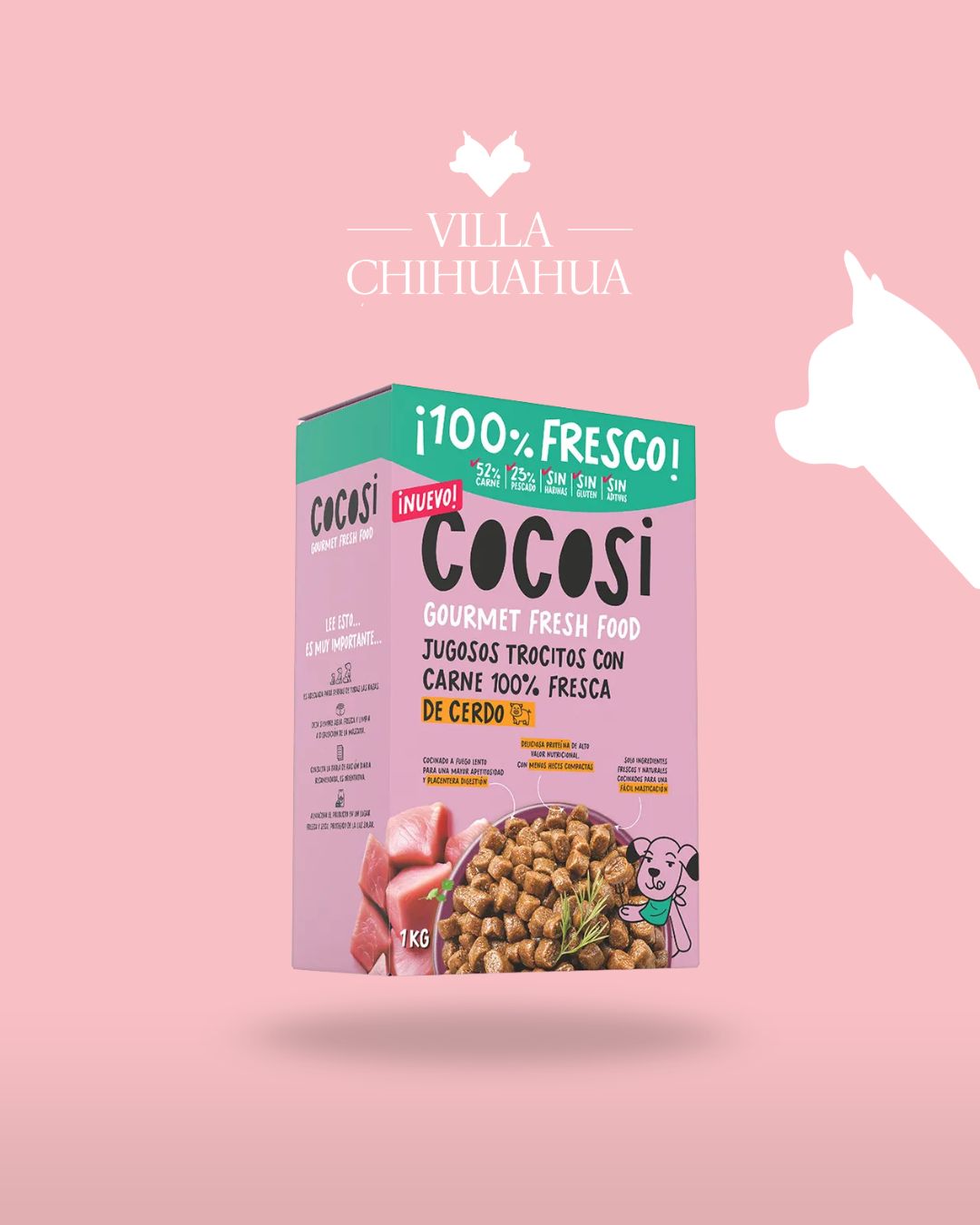 Cocosi Semi-Humid Pork 1 kg / 3 kg – Alimento Semi Umido Super Premium al Maiale per Cani