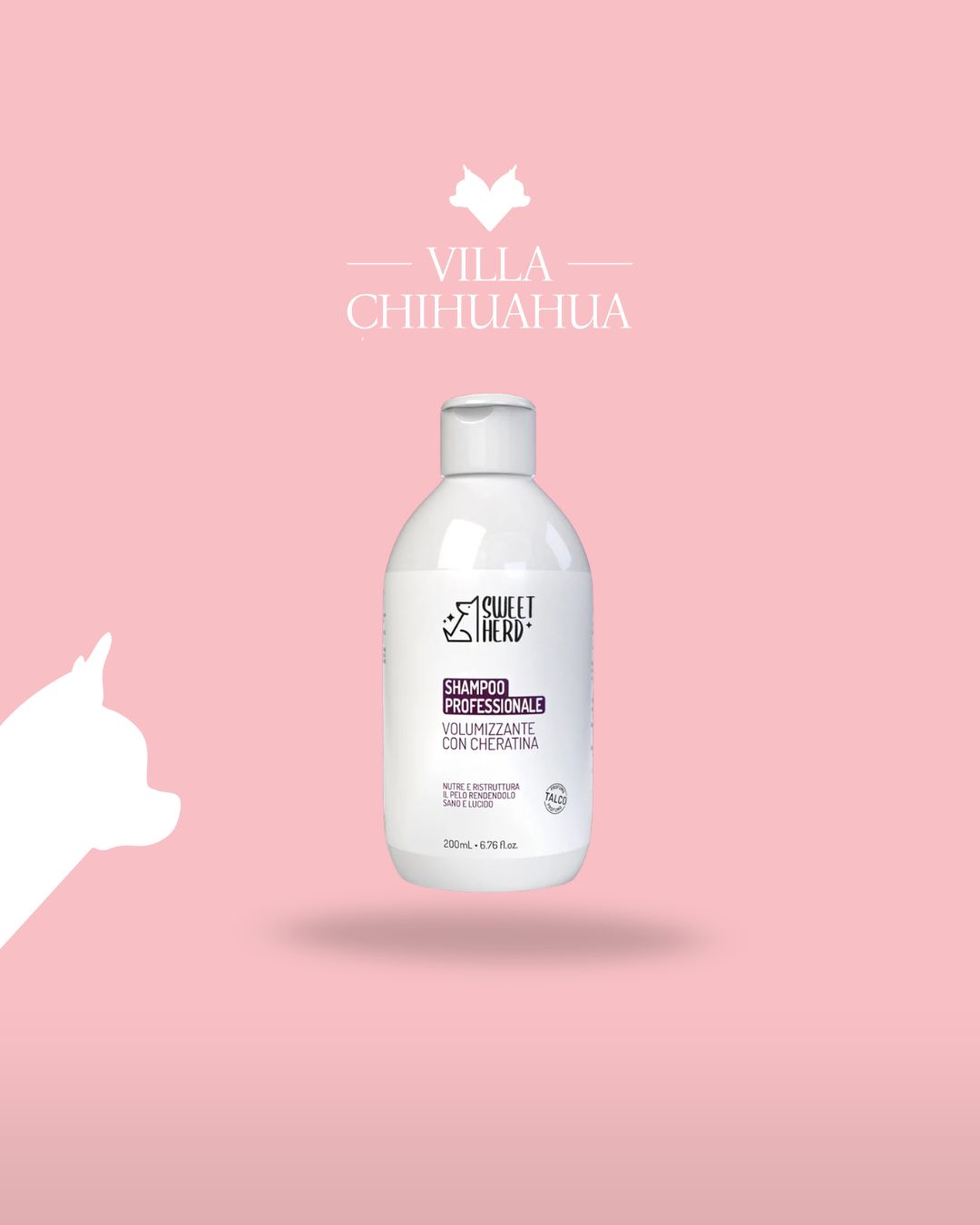 SweetHerd Shampoo Volumizzante alla Cheratina per Cani