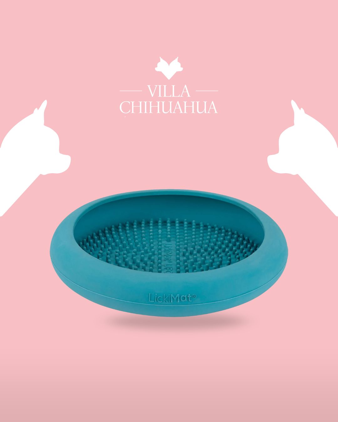 LickiMat UFO – Tappetino da Leccamento con Ventose per Cani e Gatti | Anti Stress e Slow Feeder
